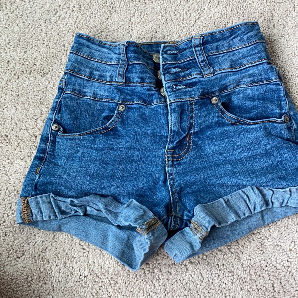 High waisted Jean shorts